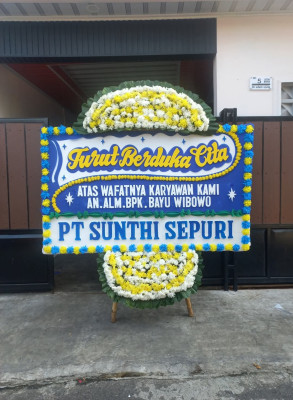 Papan Bunga Duka di Kedungsari